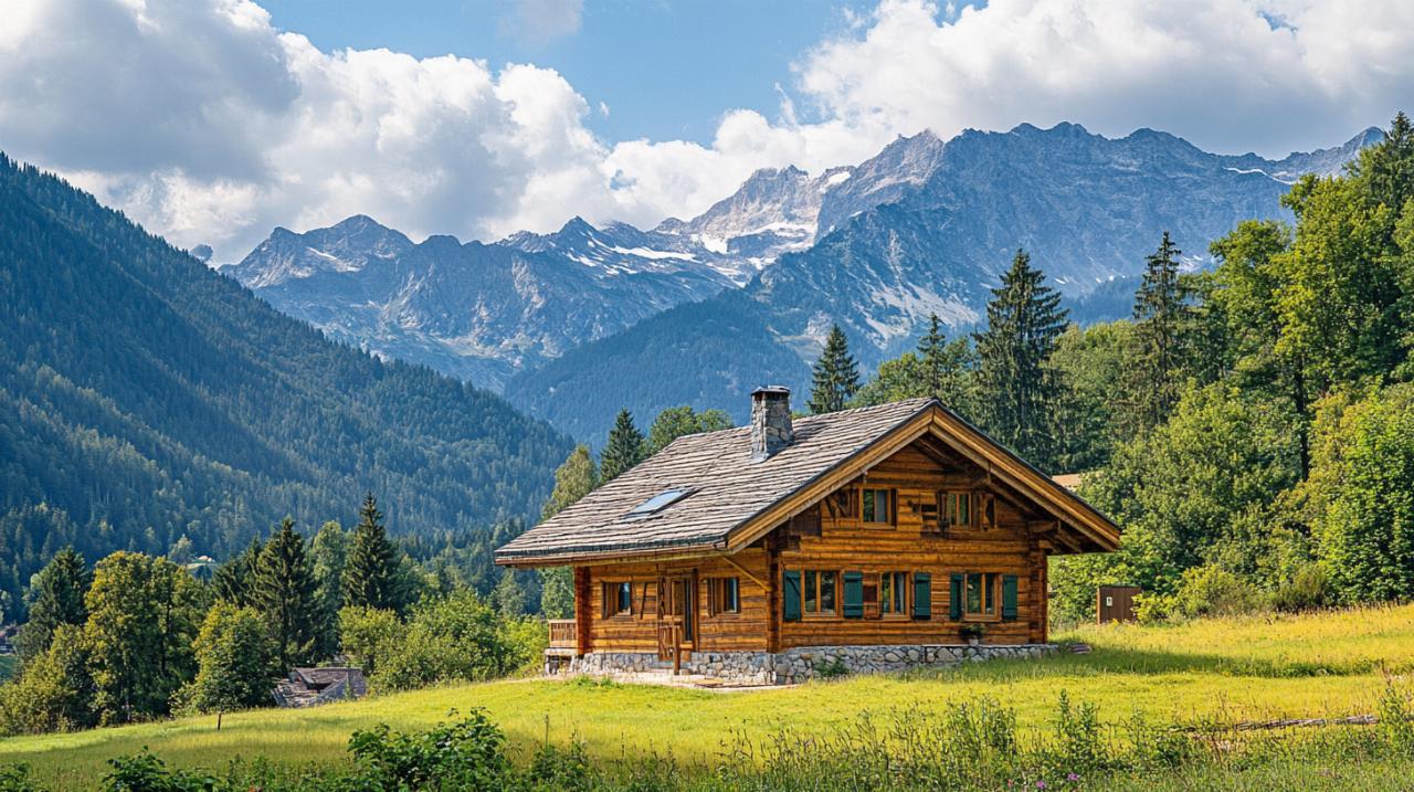 Chalet de madera habitable llave en mano: Inversión lista para usar autosuficiente con energías limpias